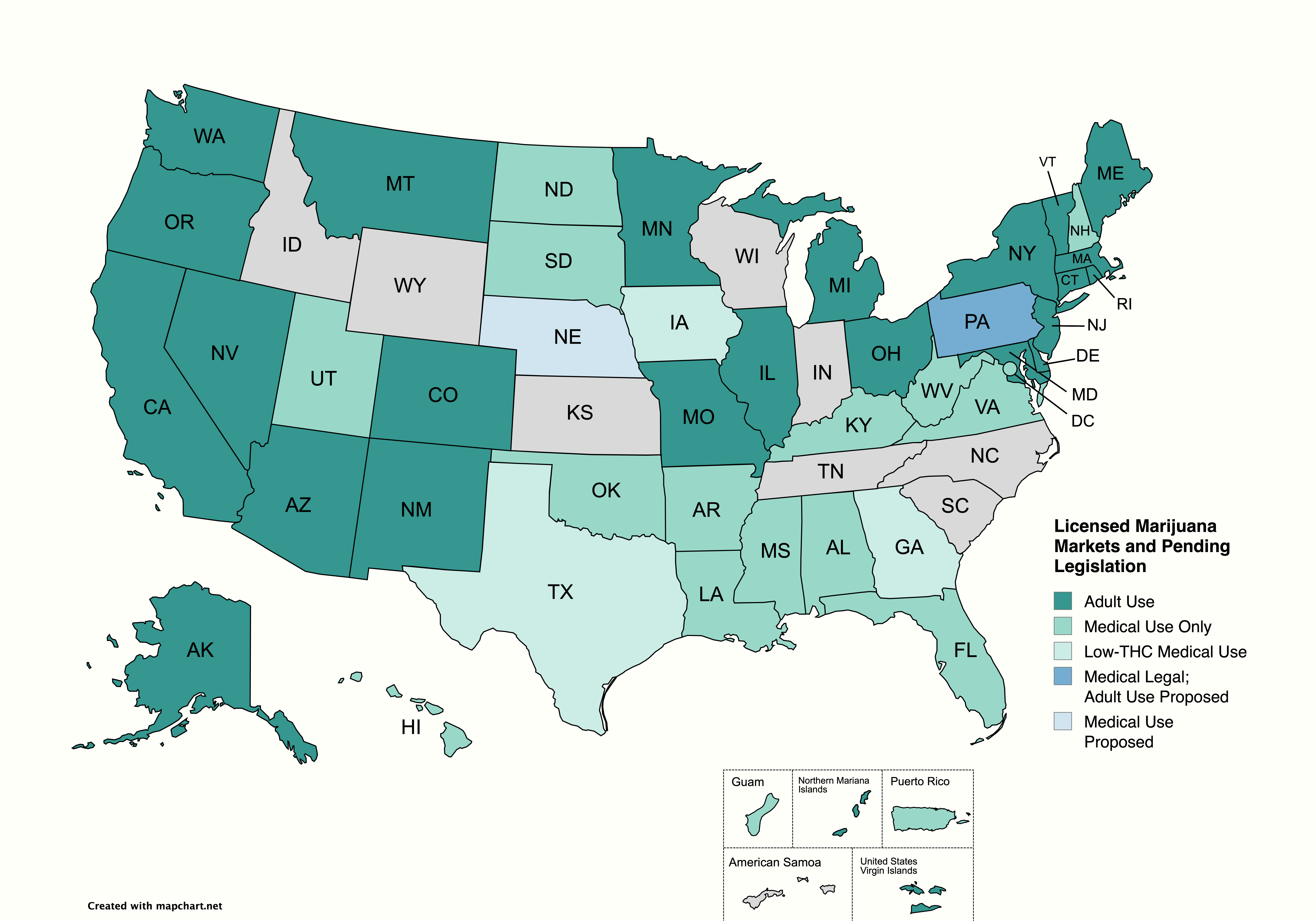 CRB Monitor - Licensed Marijuana Markets and Pending Legislation