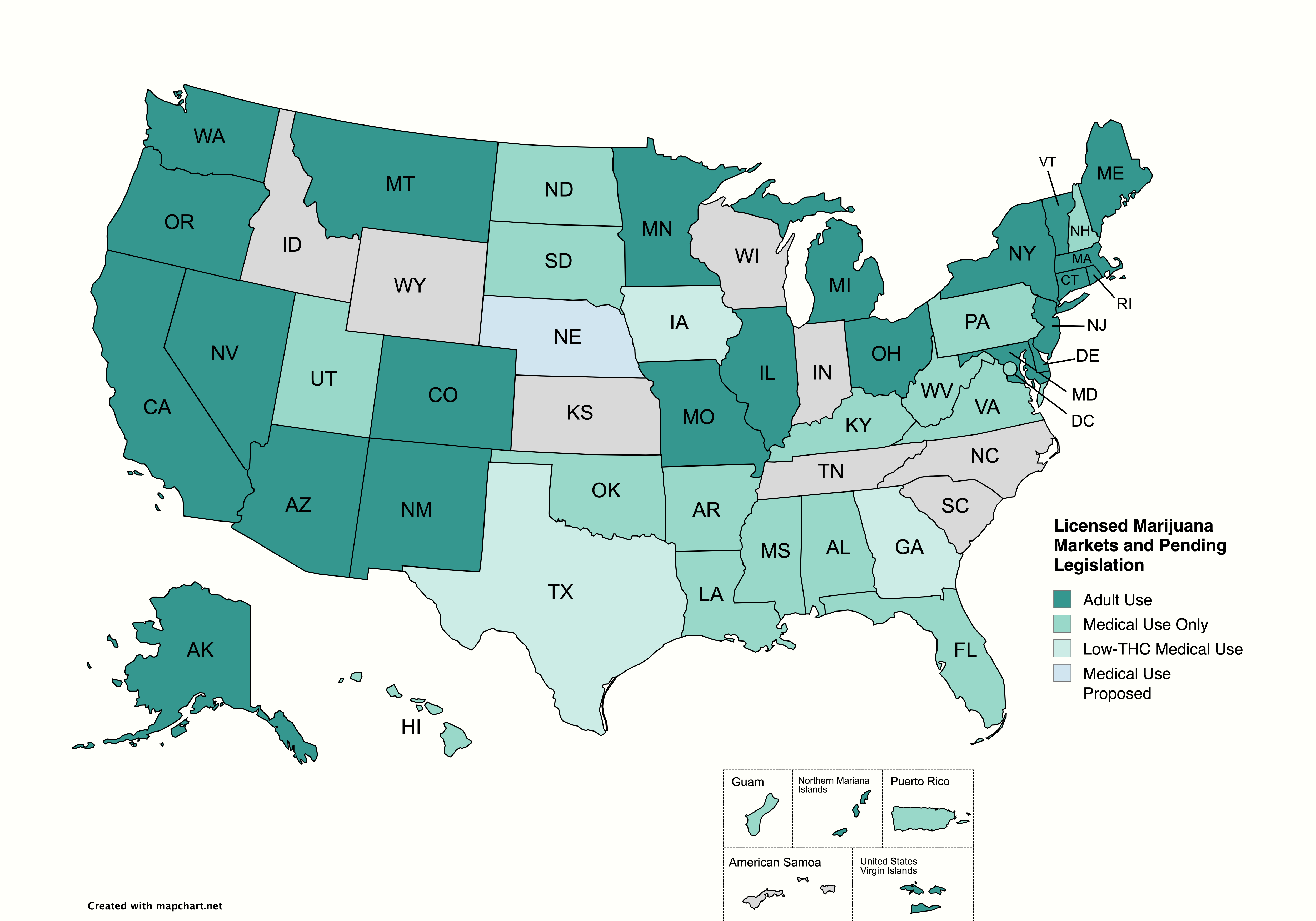 CRB Monitor - Licensed Marijuana Markets and Pending Legislation